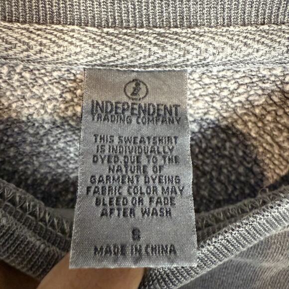 Coinbase Independent Trading Company Sweatshirt Men's Small Gray Fleece Lined - Picture 4 of 11